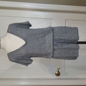 Z Supply Heathered Gray Romper, Size Medium